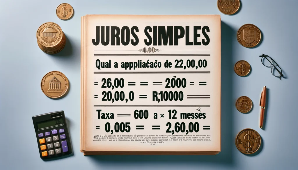Calculadora de Juros Simples online