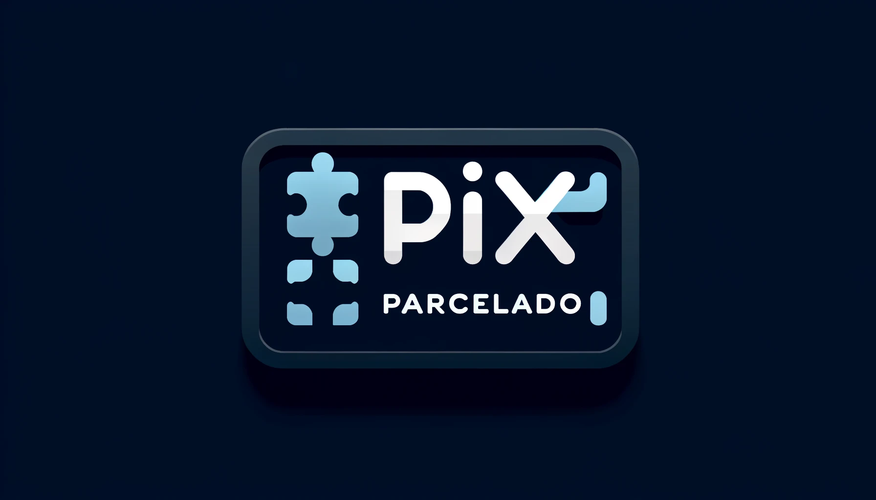 Logo do PIX Parcelado com elementos de quebra-cabeça