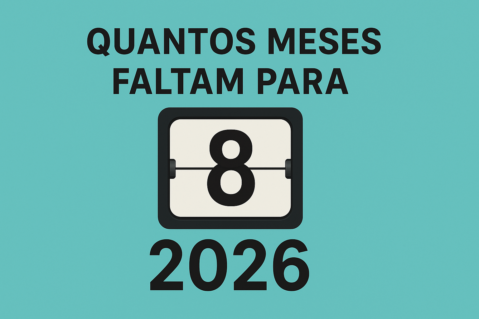 Quantos meses faltam para 2026? Descubra já!